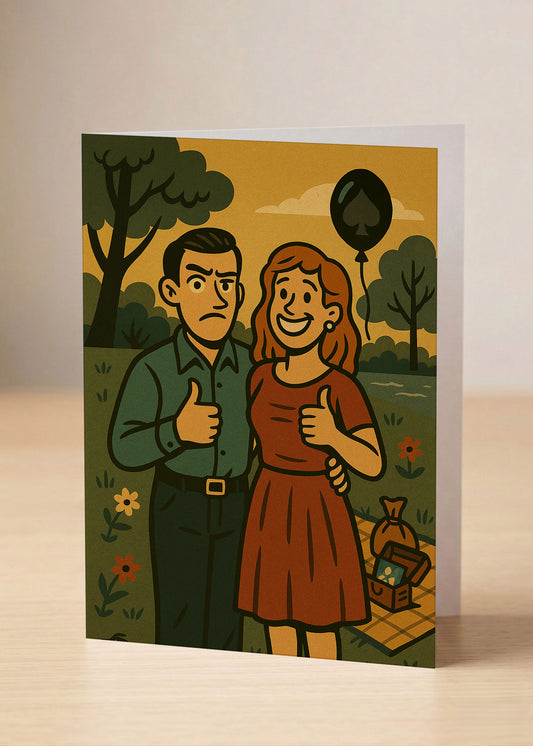 “Another year of pretending this works.” Toxic Anniversary Card