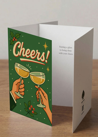 “Cheers… to Being Done With You”  Toxic Holiday Card