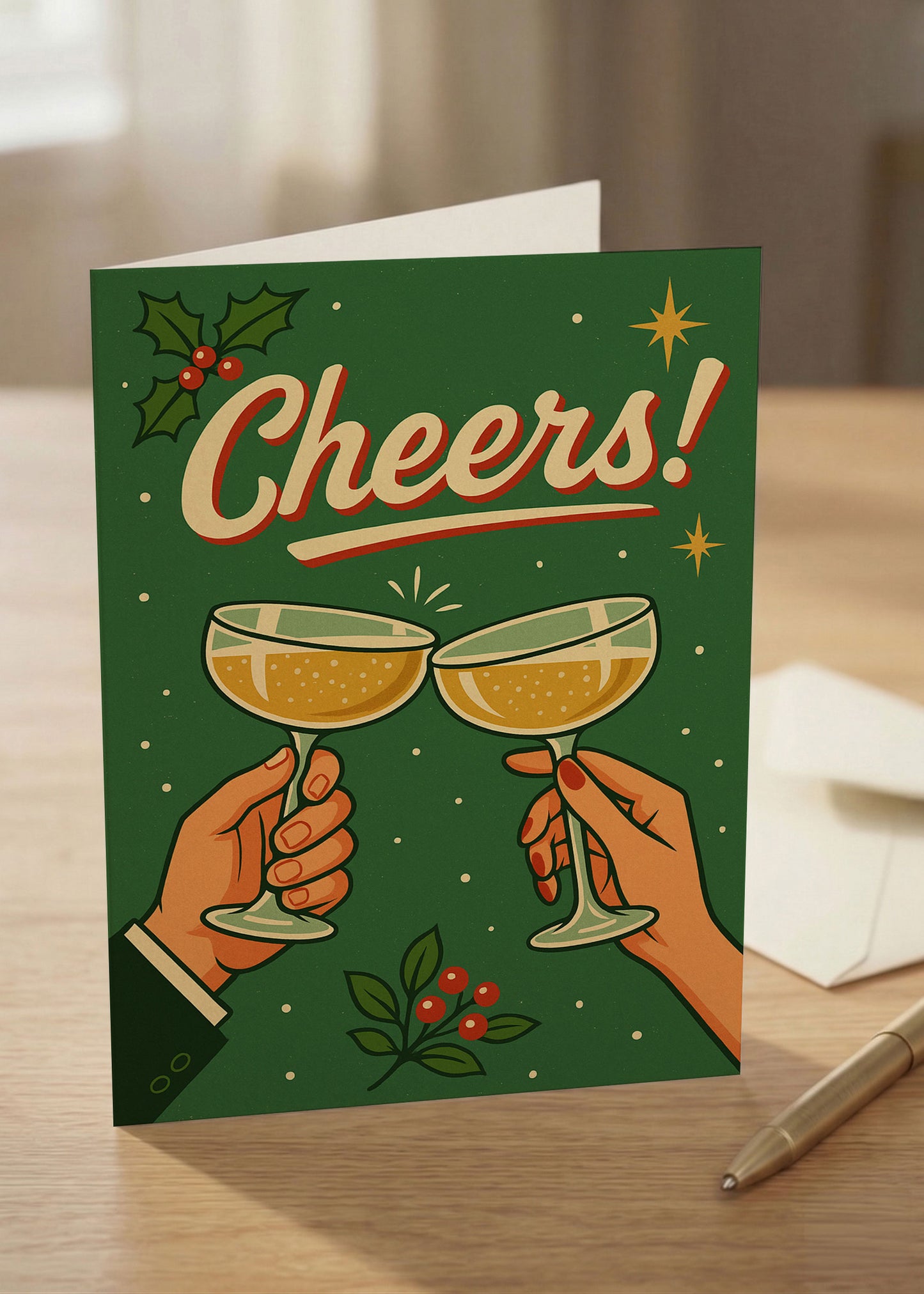 “Cheers… to Being Done With You”  Toxic Holiday Card