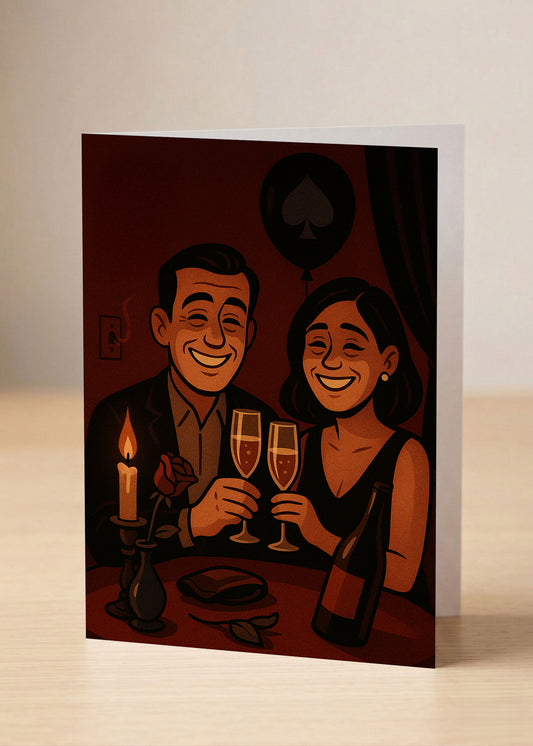 “Congrats On Staying Together.” Toxic Anniversary Card