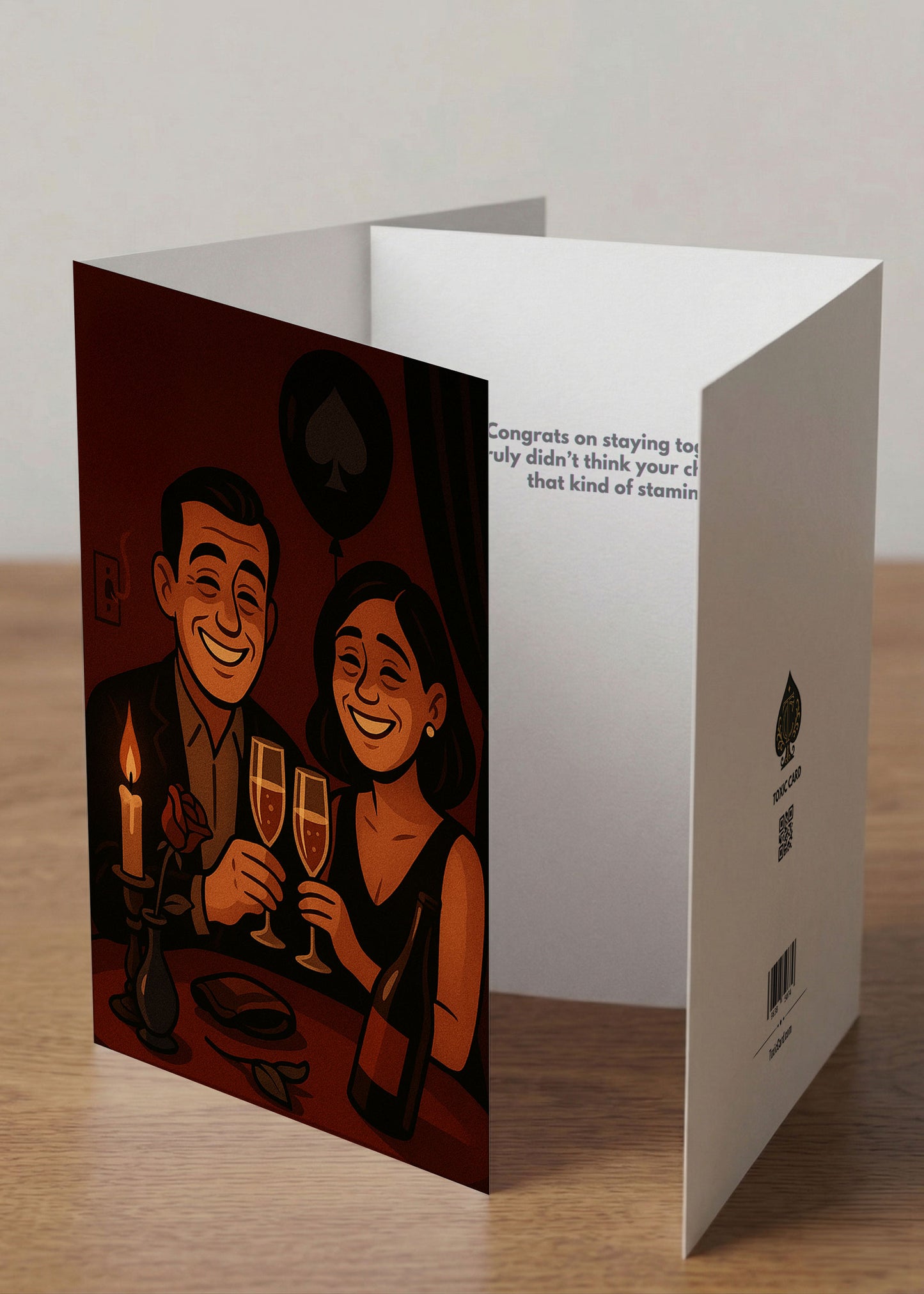 “Congrats On Staying Together.” Toxic Anniversary Card