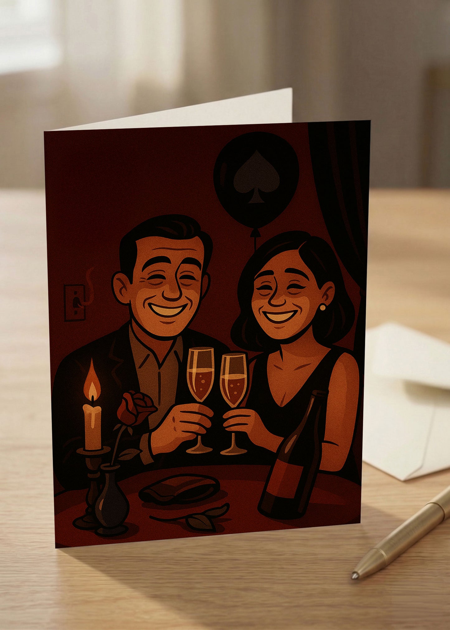 “Congrats On Staying Together.” Toxic Anniversary Card