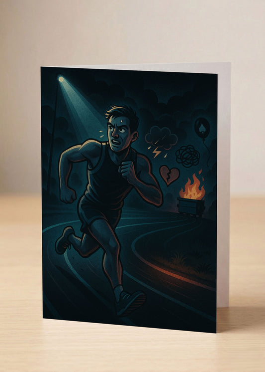 “Congrats On Surviving Another Lap” Toxic Birthday Card