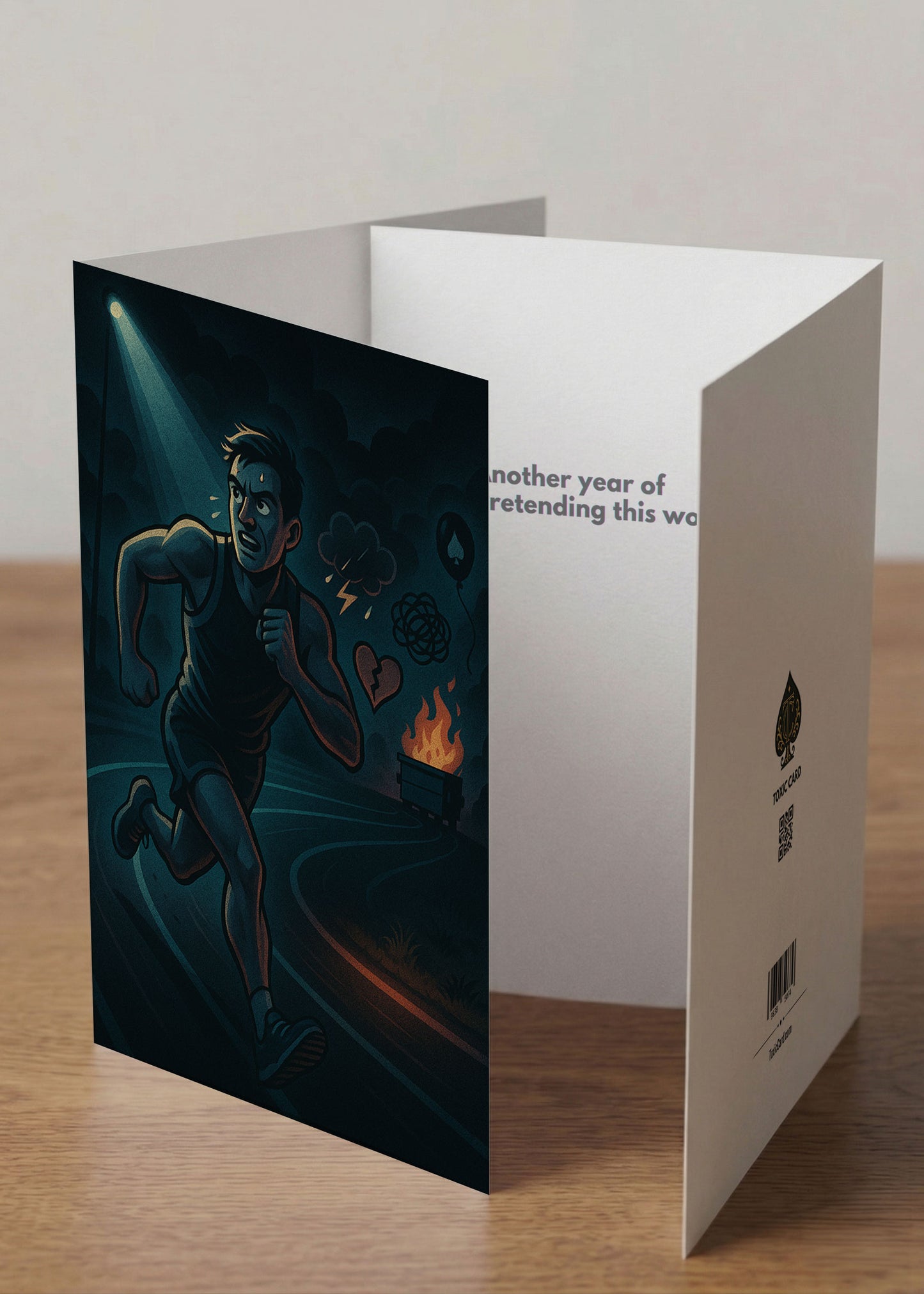 “Congrats On Surviving Another Lap” Toxic Birthday Card
