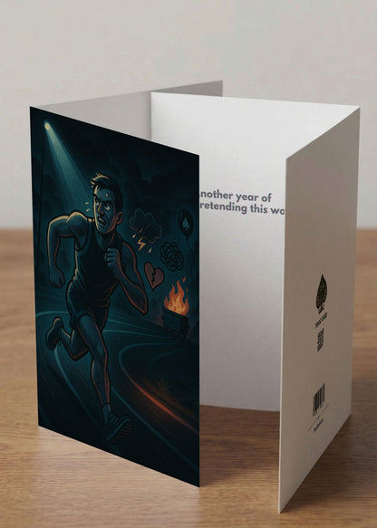 “Congrats On Surviving Another Lap” Toxic Birthday Card