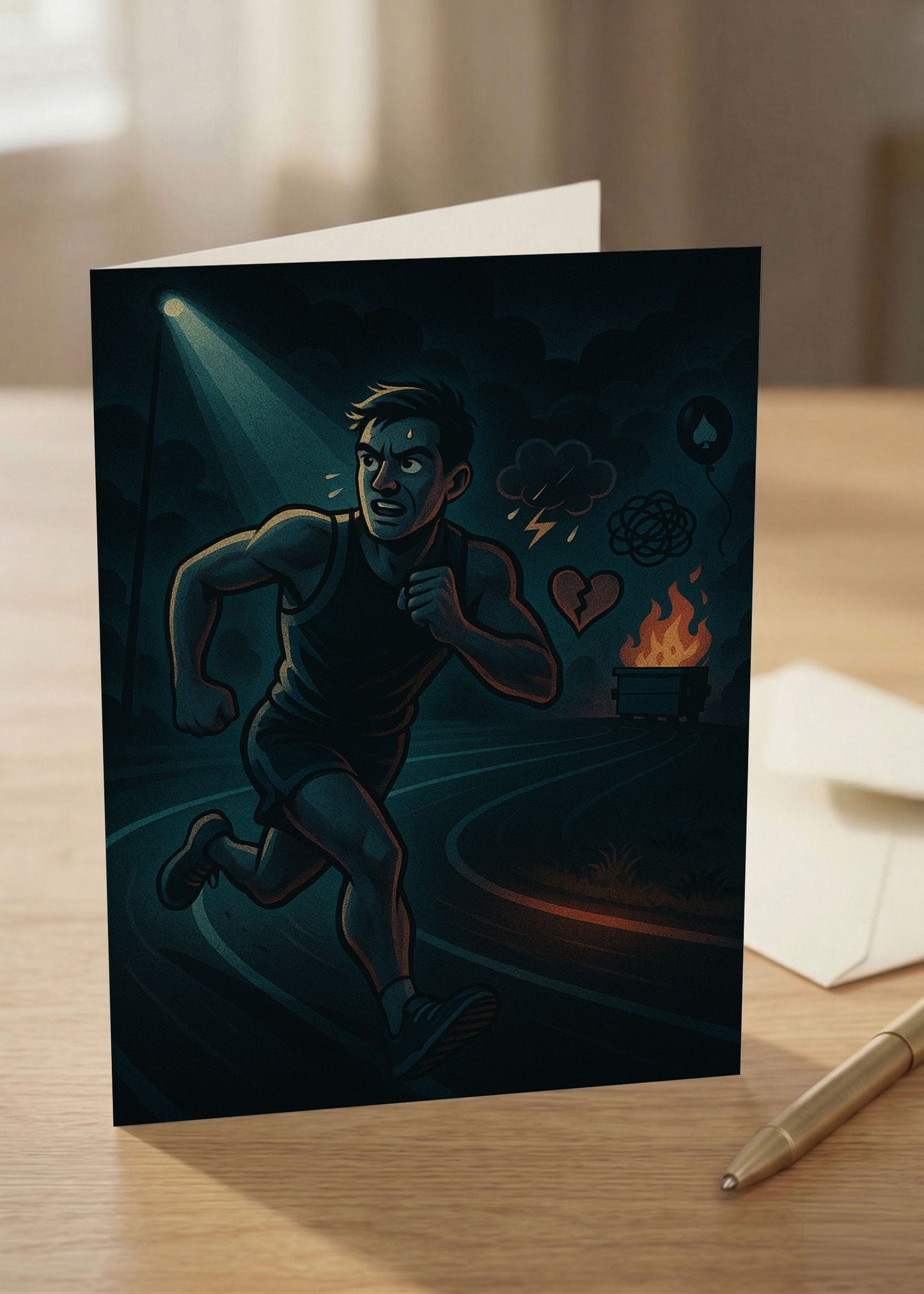 “Congrats On Surviving Another Lap” Toxic Birthday Card