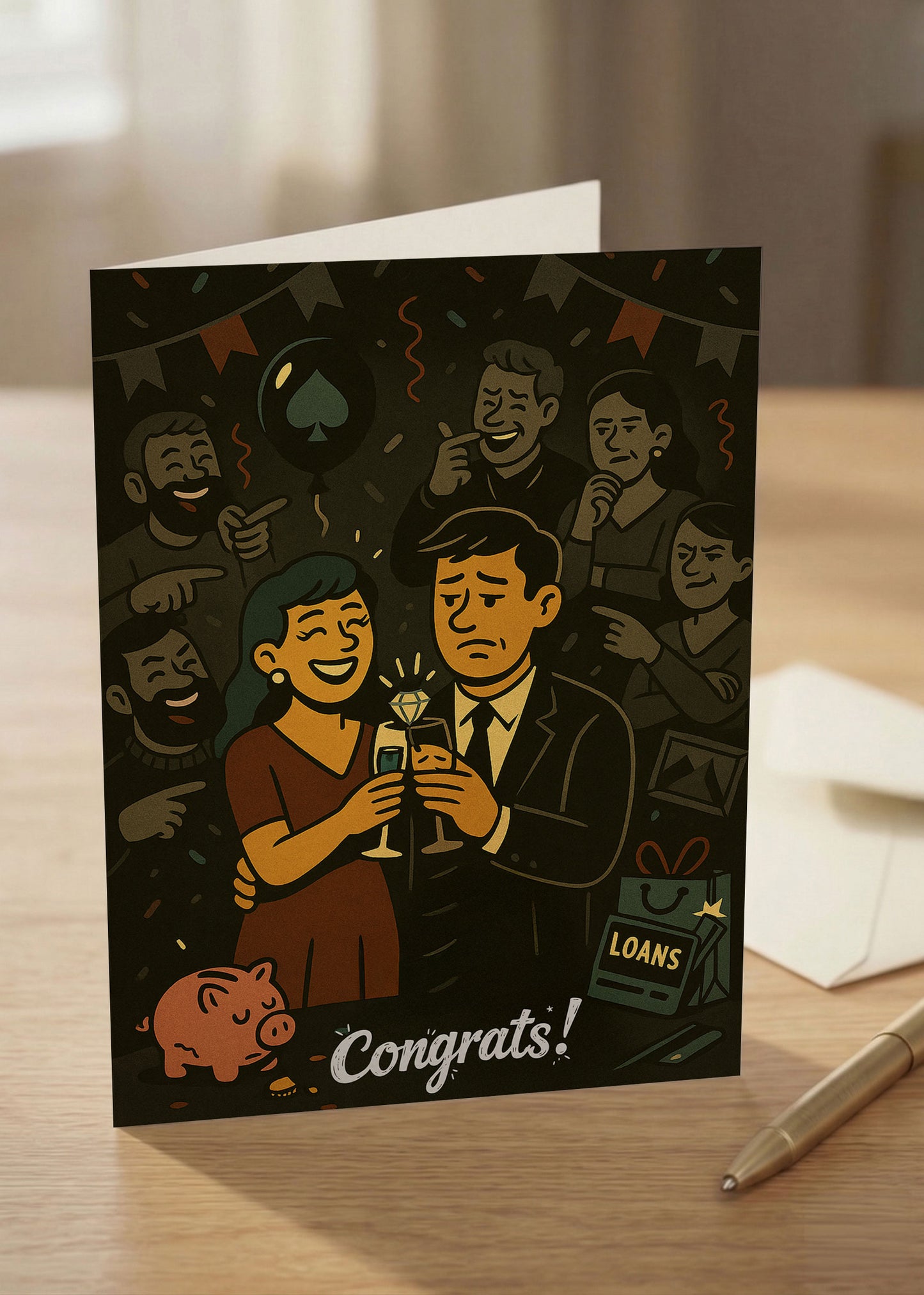 “Congrats… You’re Fucked.” Toxic Engagement Card