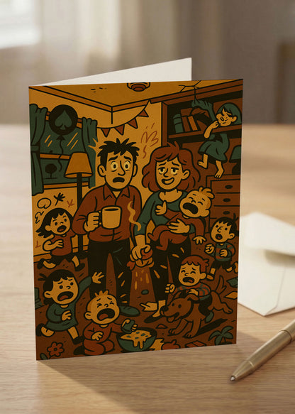 “Congrats on Surviving Without Me” – Toxic Chaos Holiday Card