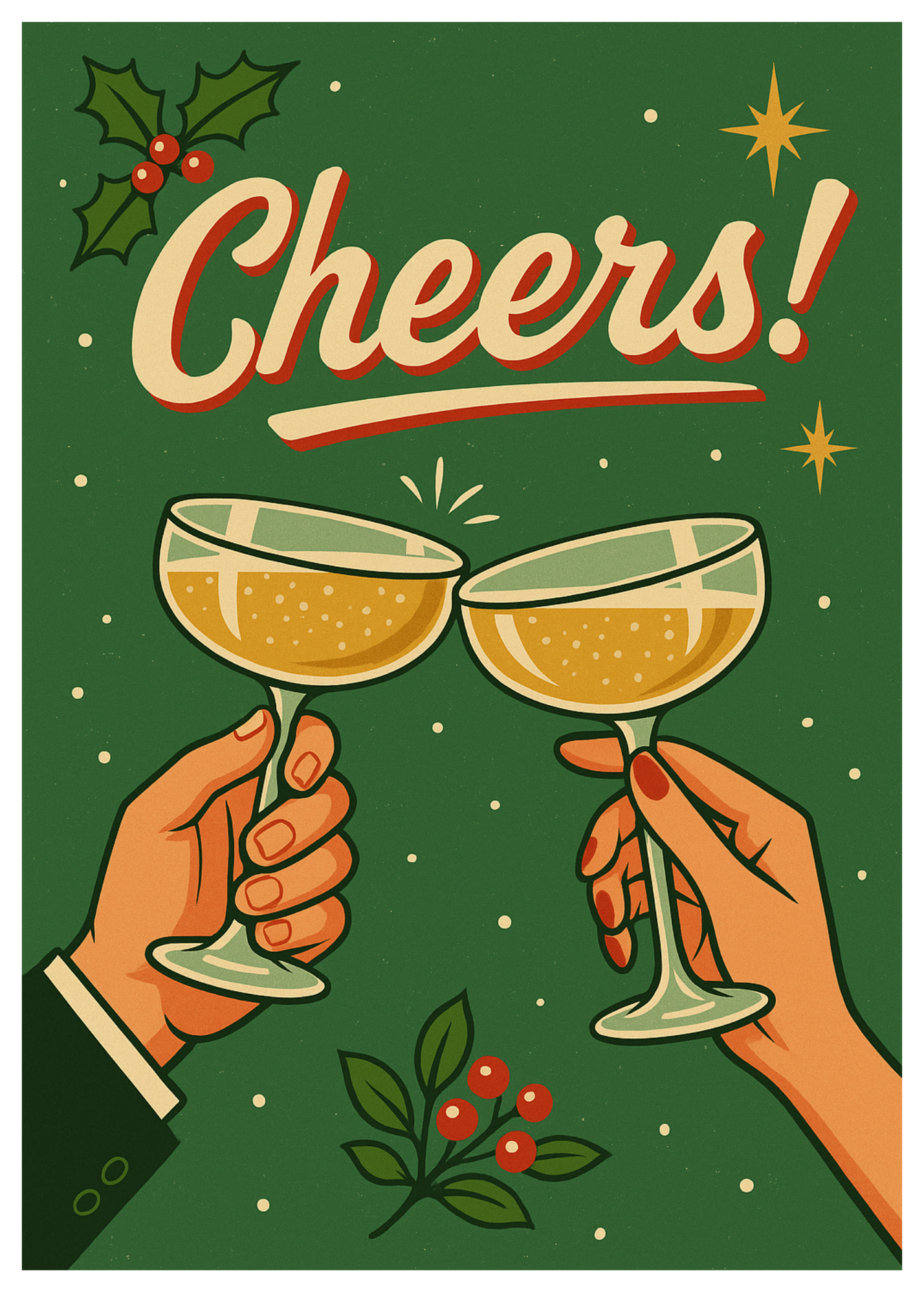 “Cheers… to Being Done With You”  Toxic Holiday Card