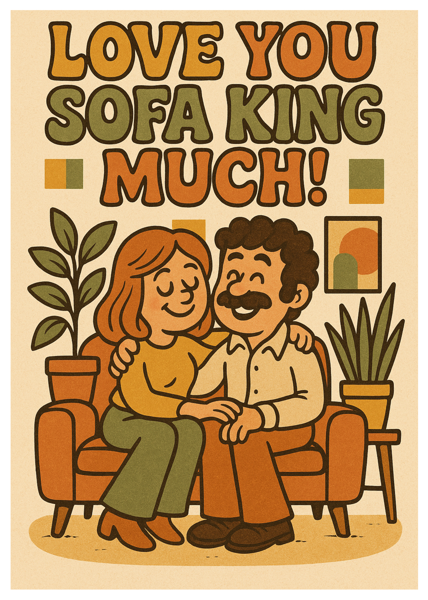 “Love You Sofa King Much!” — Toxic Romance Card