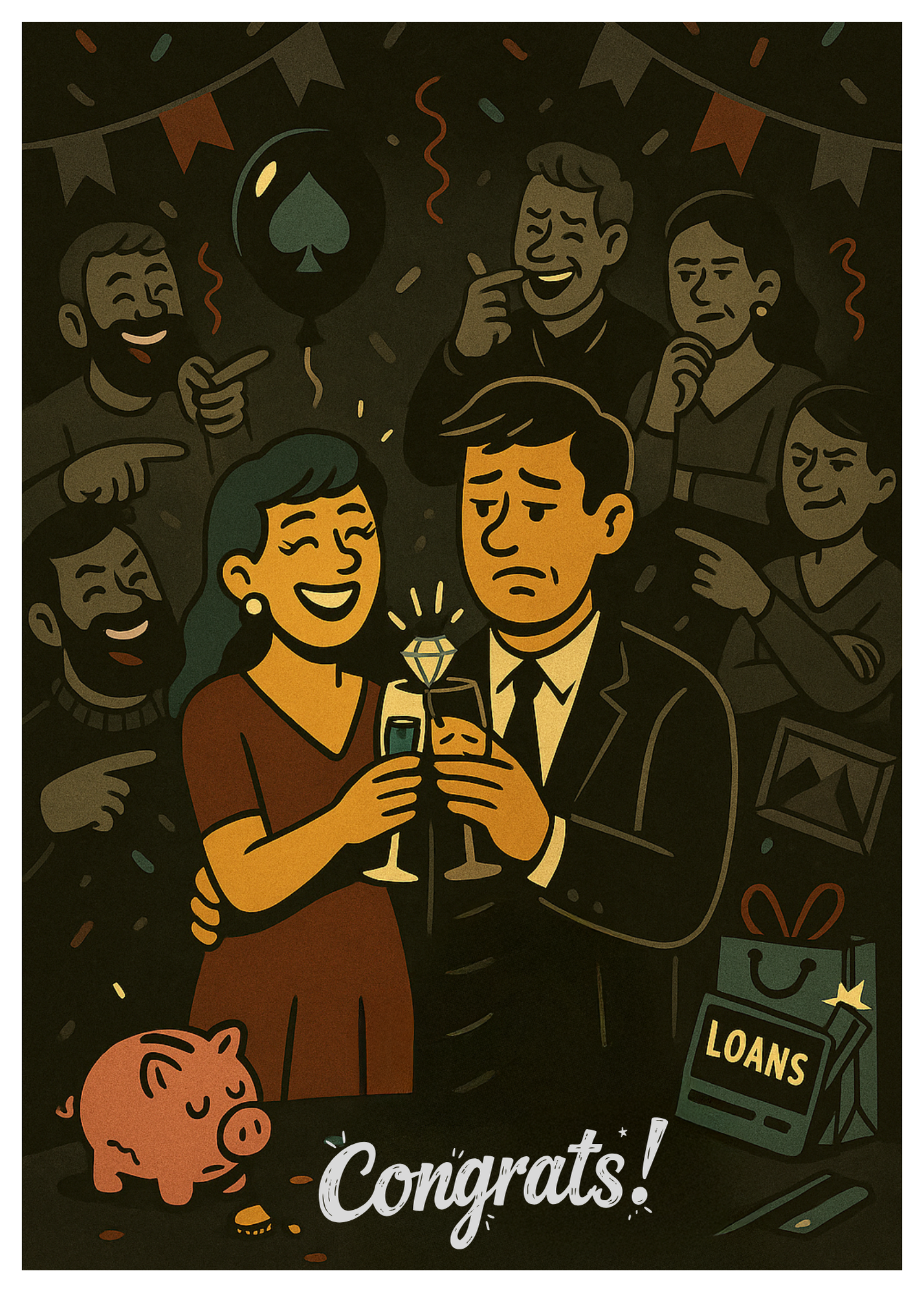 “Congrats… You’re Fucked.” Toxic Engagement Card