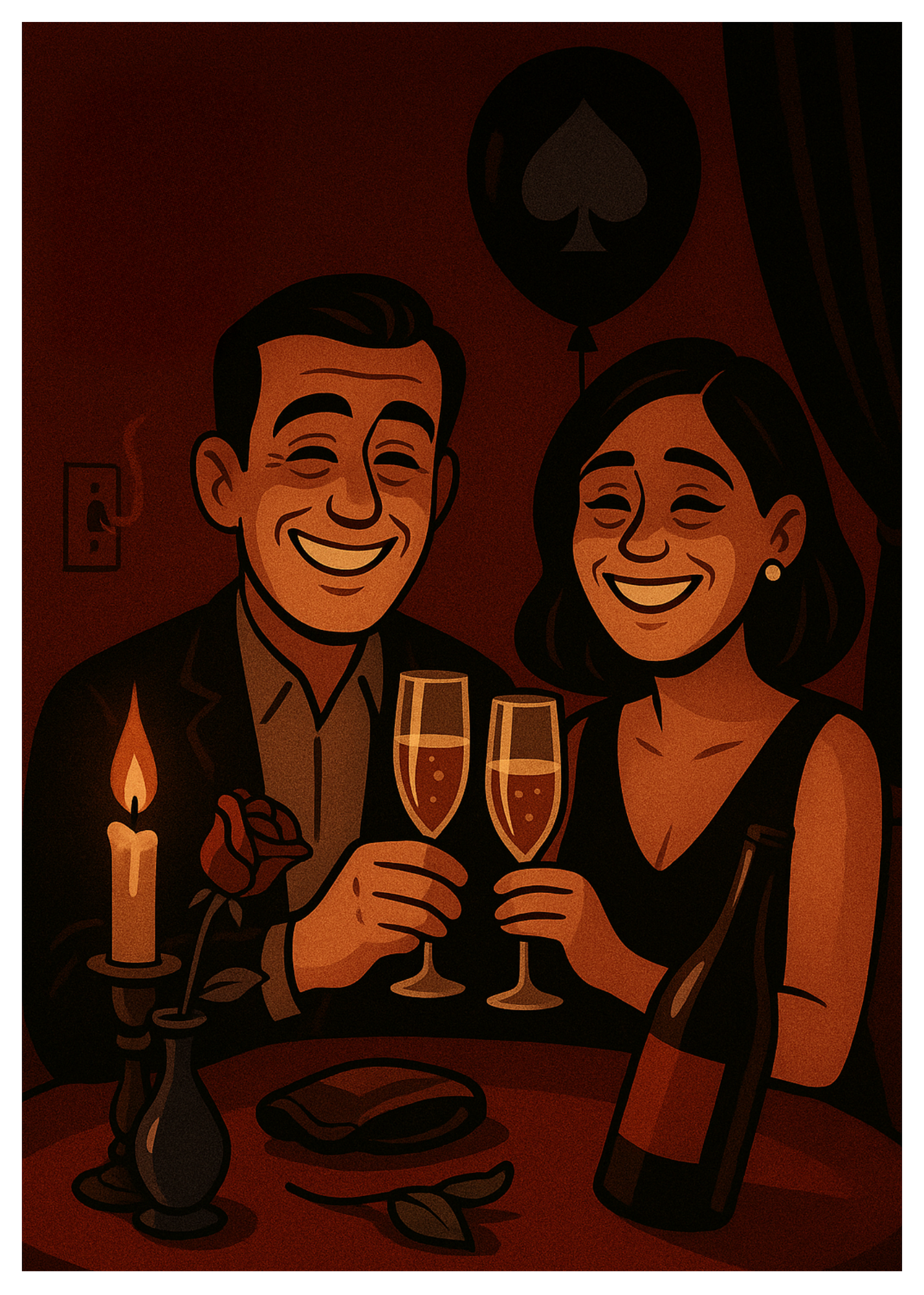 “Congrats On Staying Together.” Toxic Anniversary Card