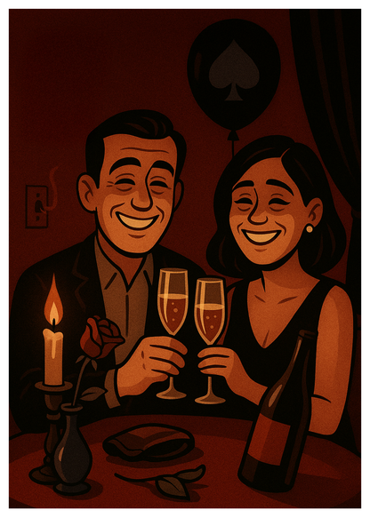 “Congrats On Staying Together.” Toxic Anniversary Card