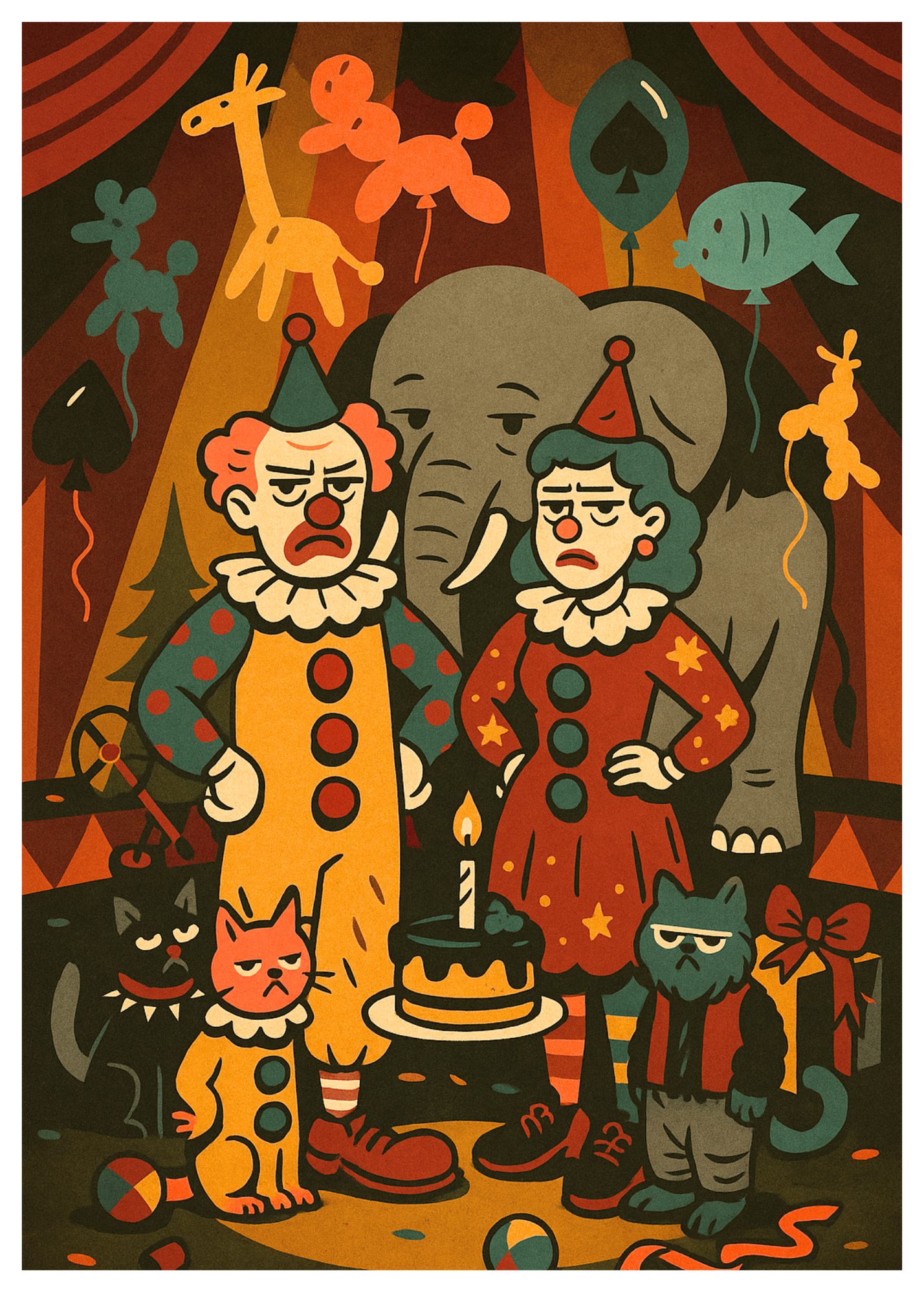 “Happy Birthday. Even the circus looks tired of your shit.” Toxic Birthday Card