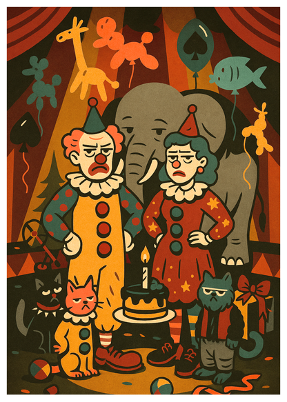 “Happy Birthday. Even the circus looks tired of your shit.” Toxic Birthday Card
