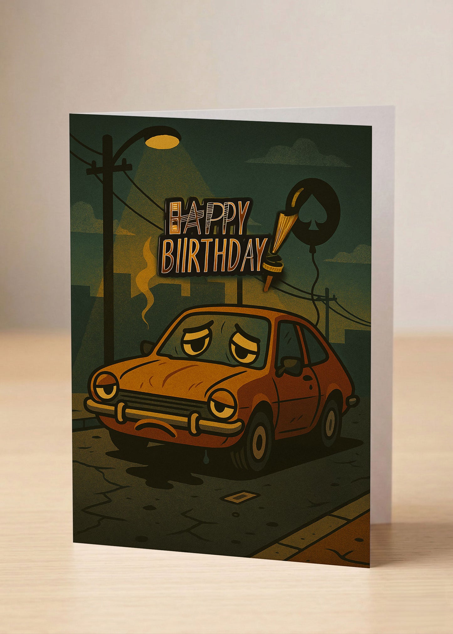 “Happy Birthday. You are basically vintage disappointment now.” Toxic Birthday Card