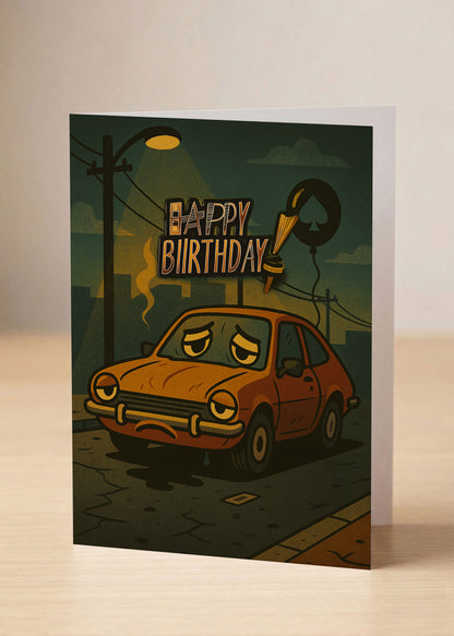 “Happy Birthday. You are basically vintage disappointment now.” Toxic Birthday Card