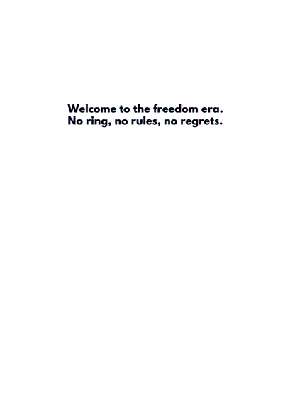 “Welcome to the Freedom Era.” - Toxic Divorce Celebration Card