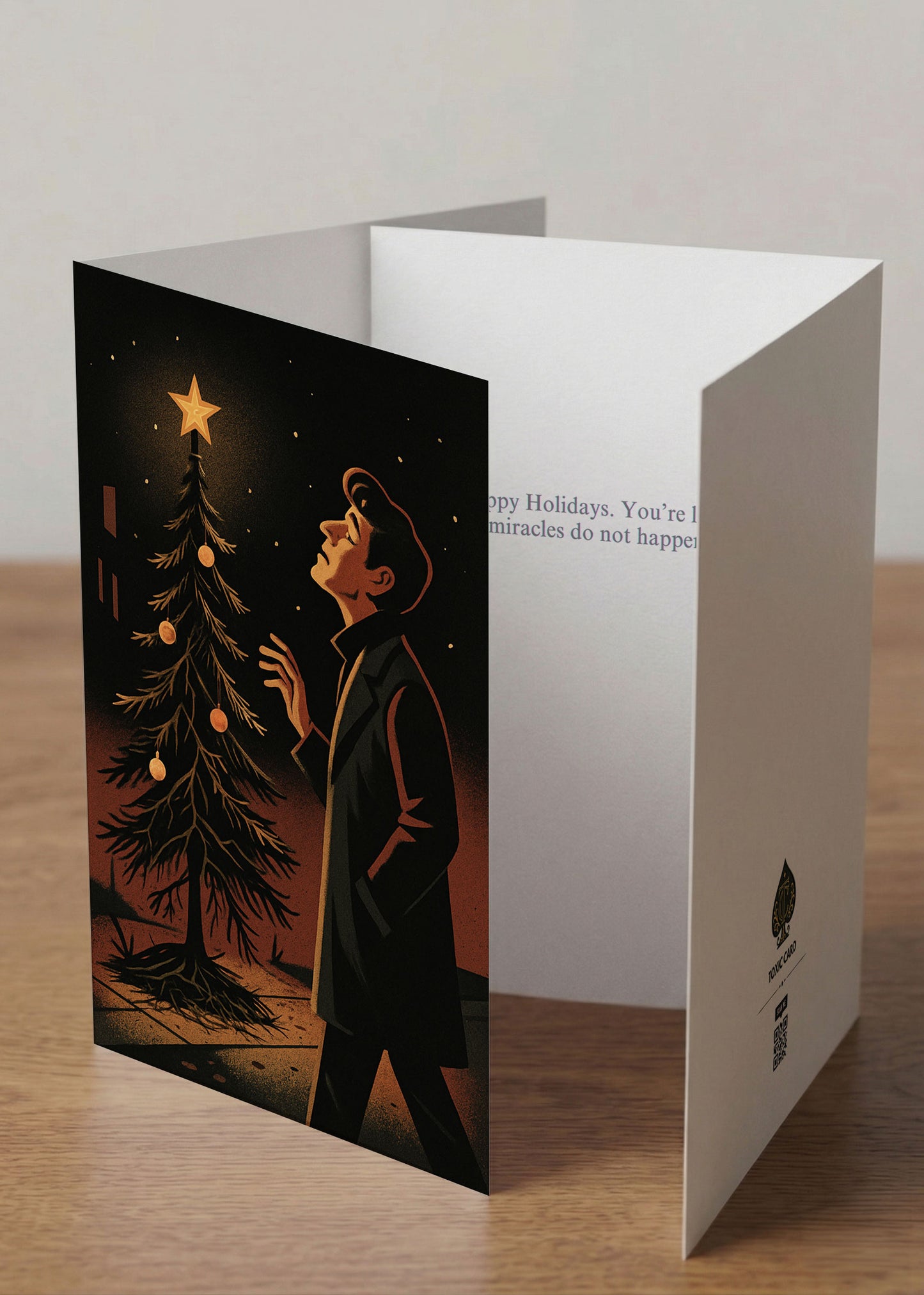 “Miracles Don’t Happen Every Year” Toxic Holiday Card