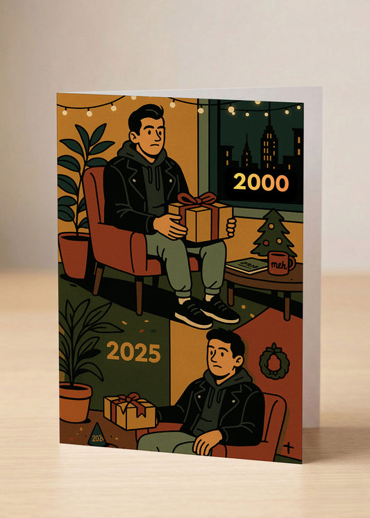 “New Year, New Me” (Except… No)  Toxic Holiday Card