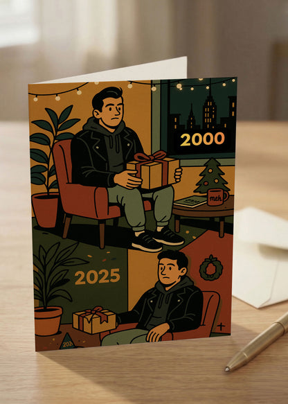 “New Year, New Me” (Except… No)  Toxic Holiday Card