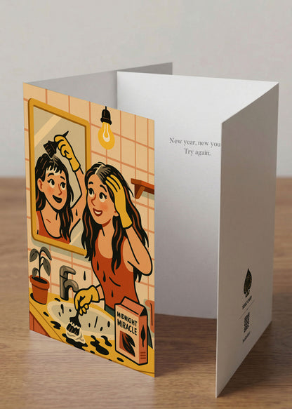 “New Year, New You? Try Again.”  Toxic Holiday Card