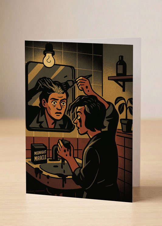 “New Year, New You? Try Again.” Toxic Holiday Card (Midnight Meltdown Edition)