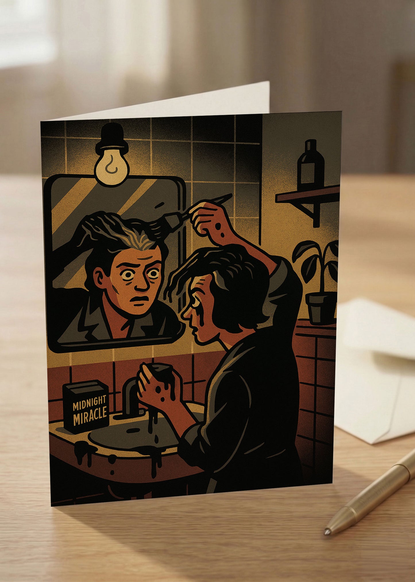 “New Year, New You? Try Again.” Toxic Holiday Card (Midnight Meltdown Edition)