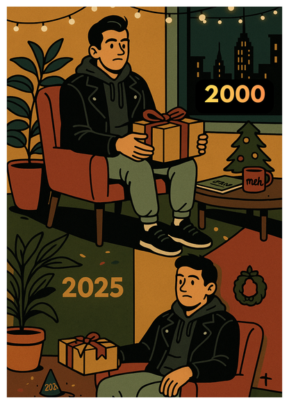 “New Year, New Me” (Except… No)  Toxic Holiday Card