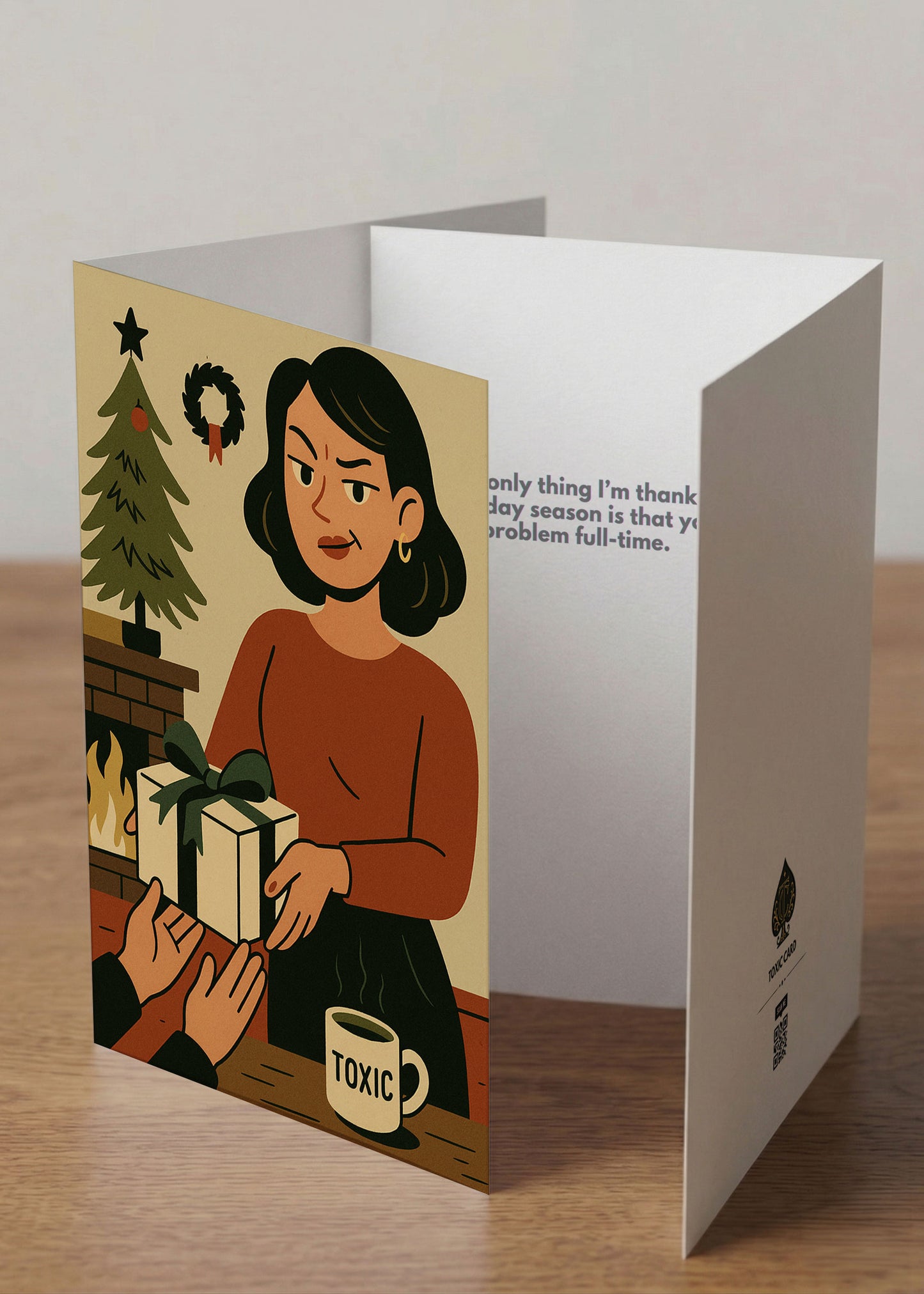 “Not My Problem Full-Time” Toxic Holiday Card