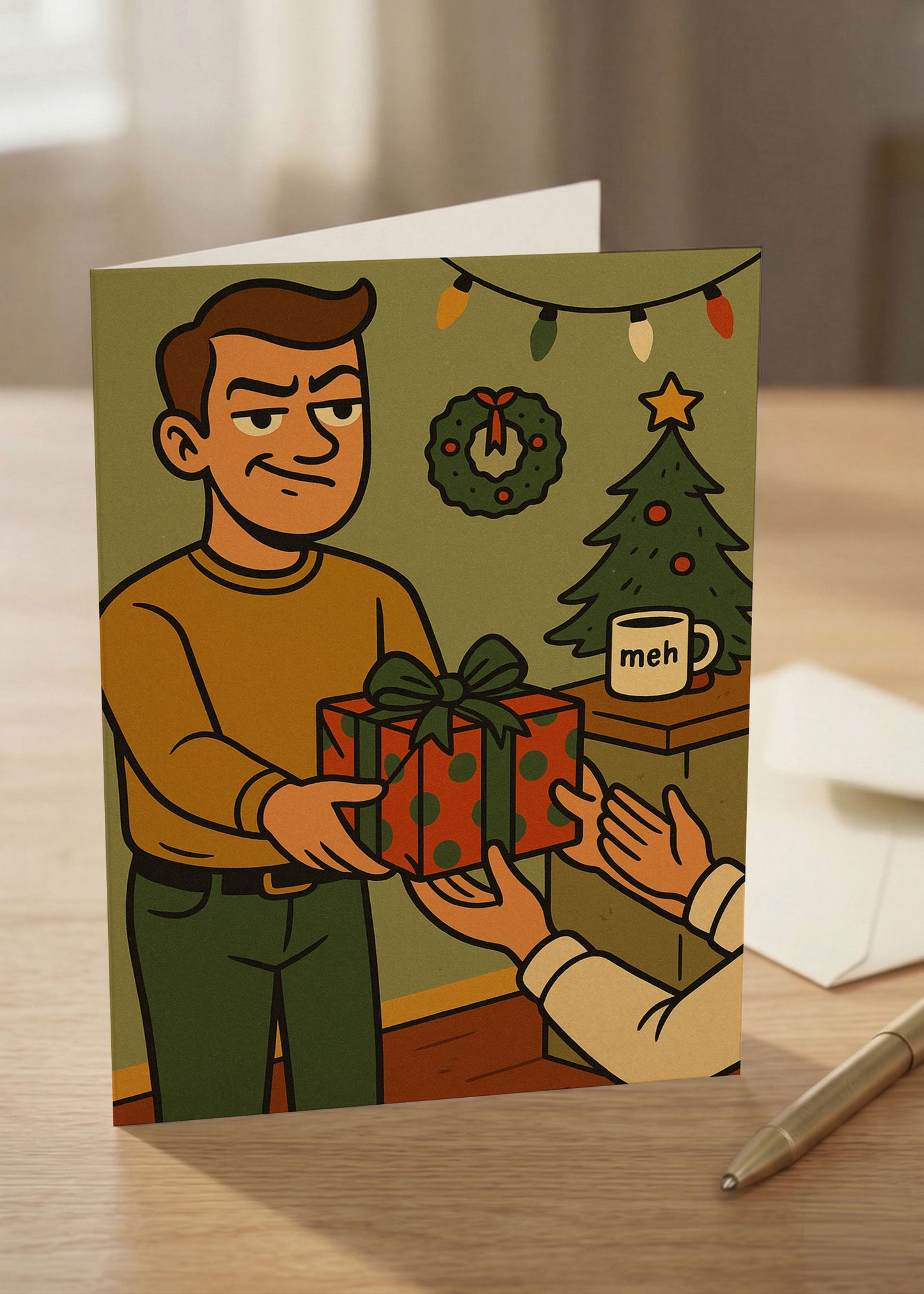 “Not My Problem Full-Time” Toxic Holiday Card (Alternate Edition)