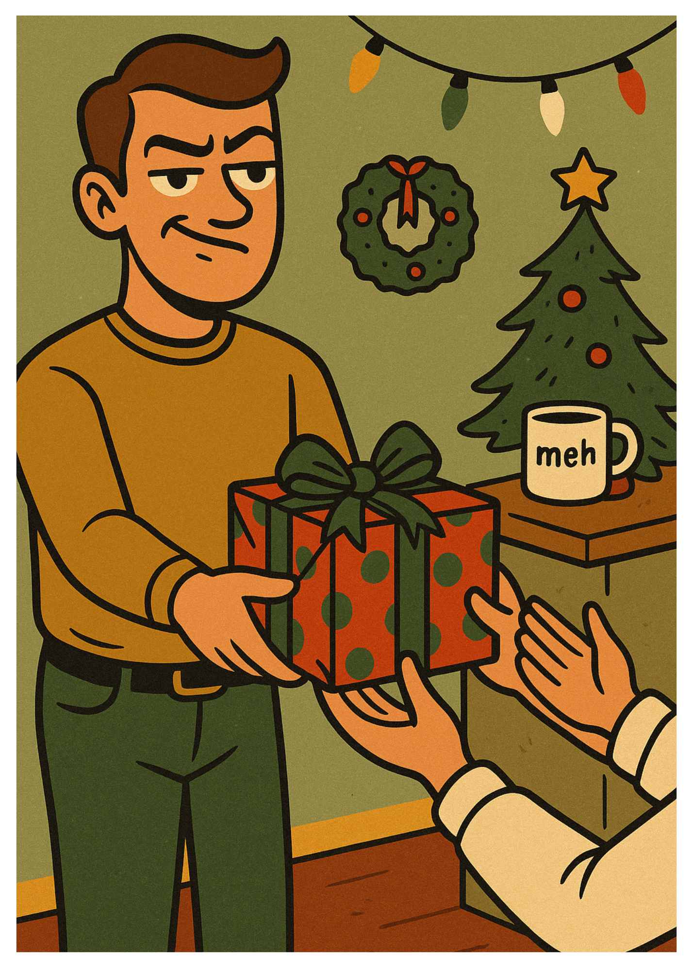 “Not My Problem Full-Time” Toxic Holiday Card (Alternate Edition)