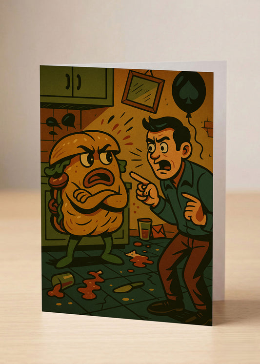 “You Finally Found Someone Who Argues As Passionately As You Gaslight.” Toxic Relationship Card