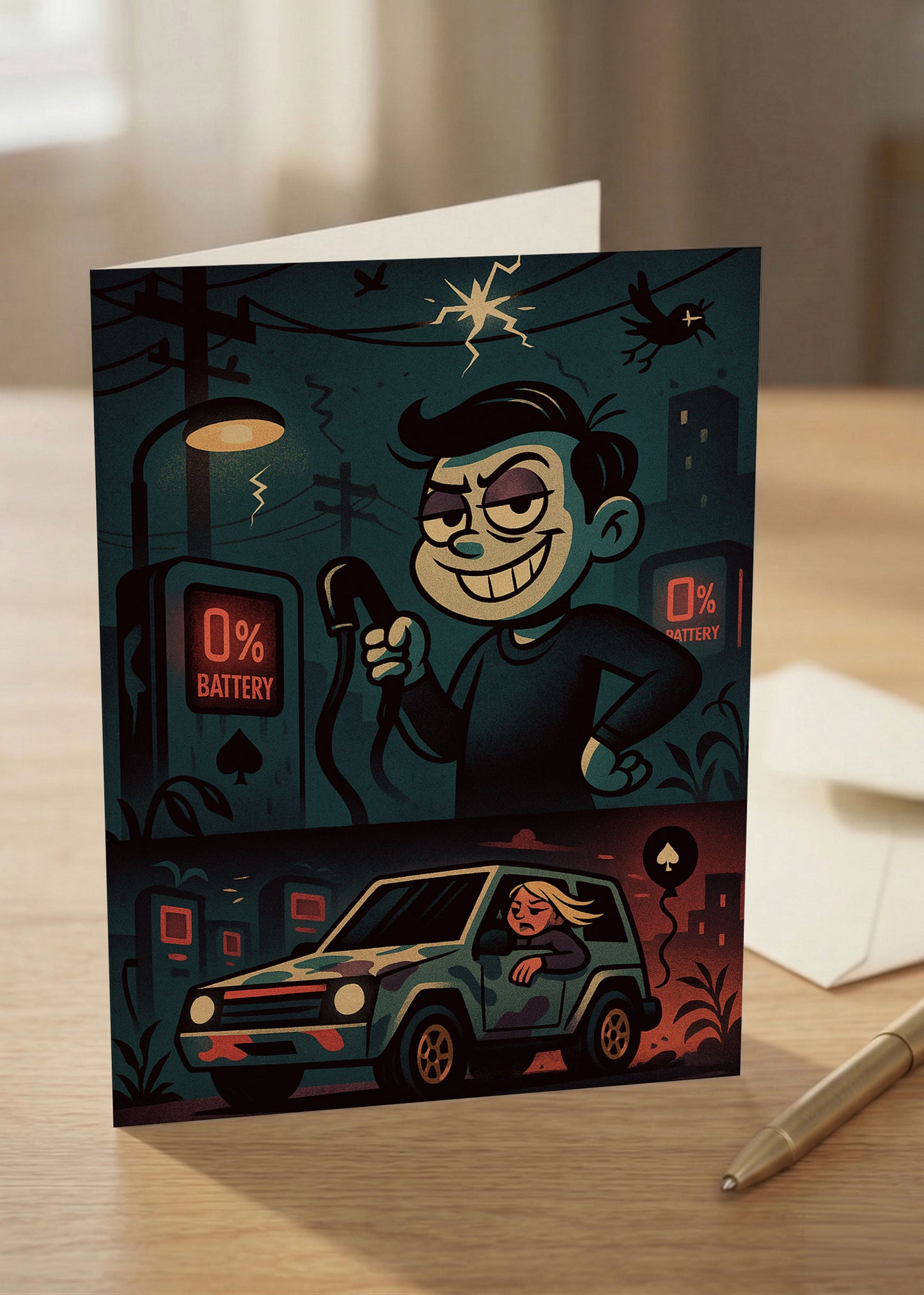 "You Suck The Life Out Of Everything" Toxic Recharge Card