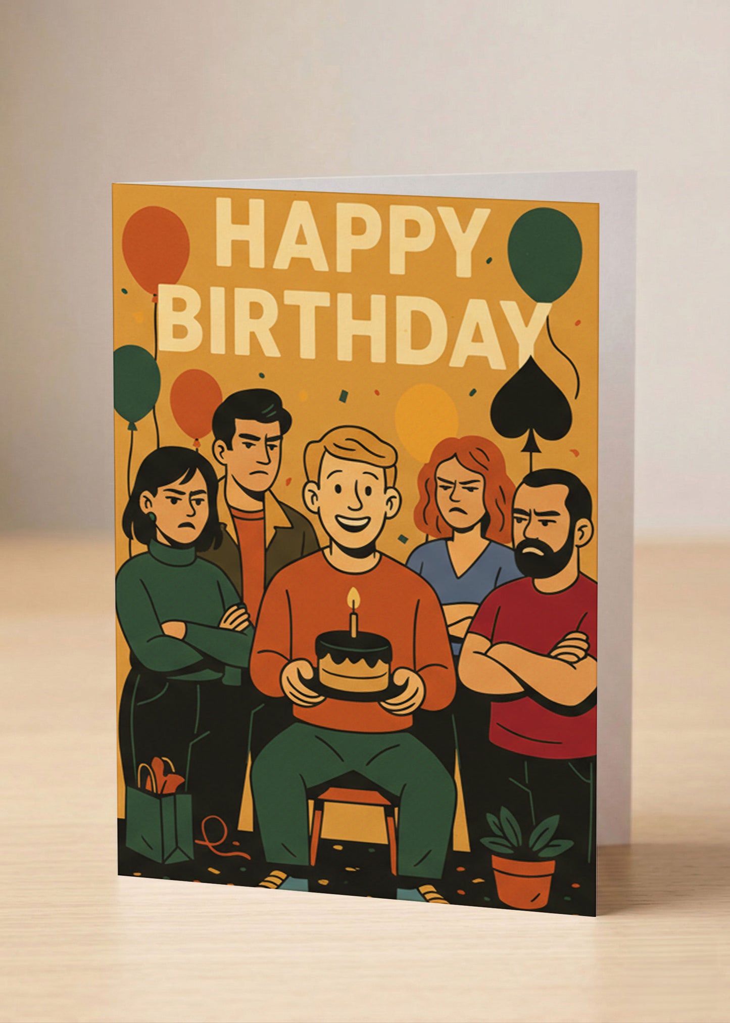 “You’re older. STILL ANNOYING AF. HBD.” Toxic Birthday Card