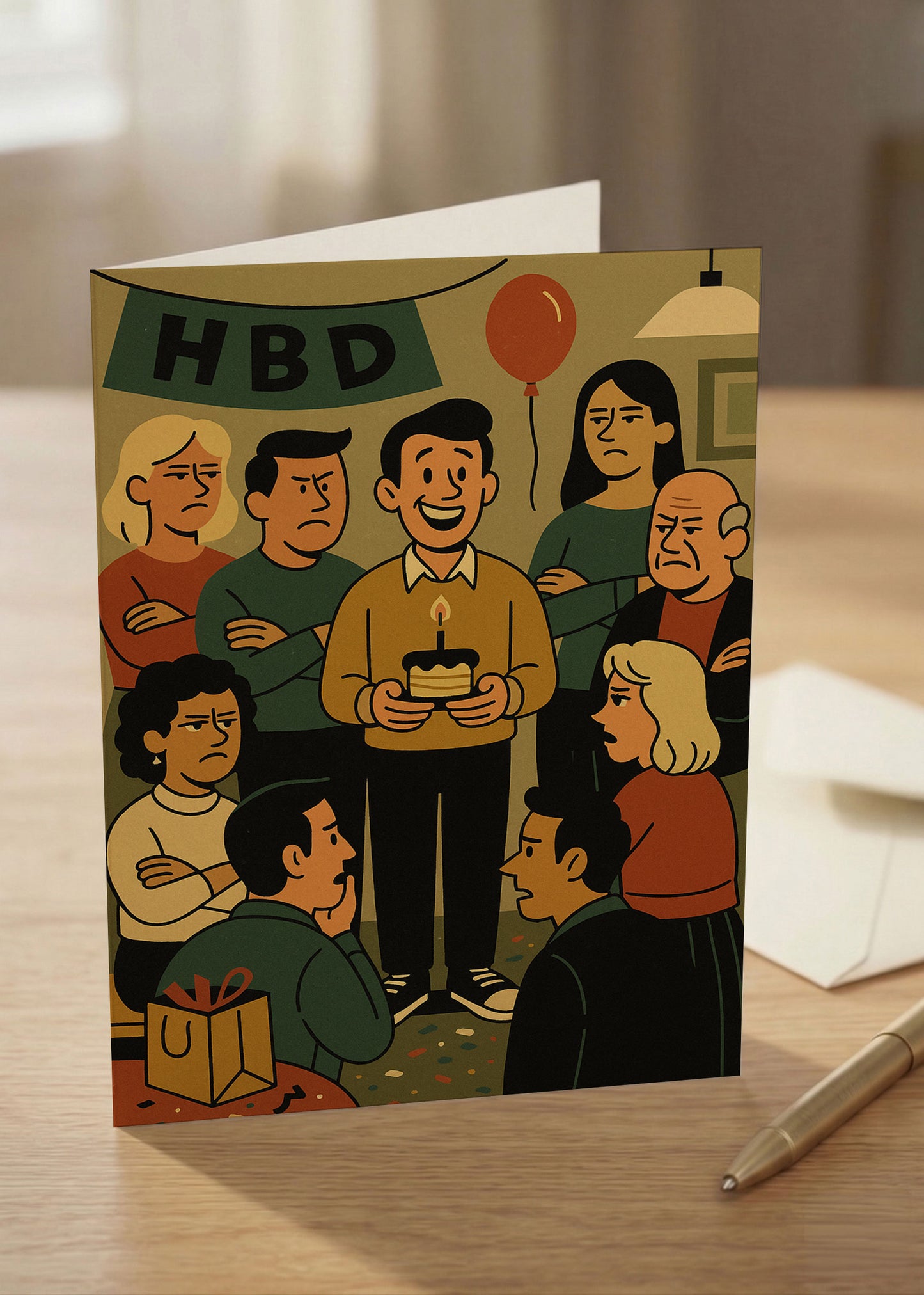 “You’re older. STILL ANNOYING AF. HBD.” Toxic Birthday Card